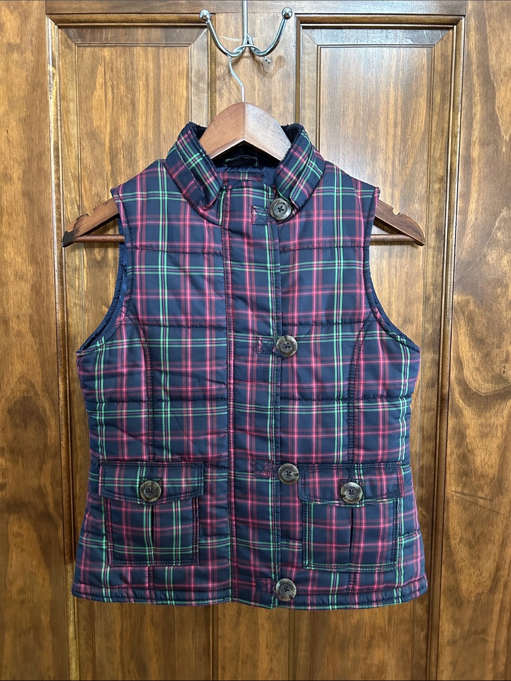 Gap Kids Plaid Vest Jacket Large (10)